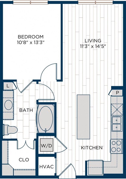 Aura Thirty2 Apartments A3.1 Floor Plan